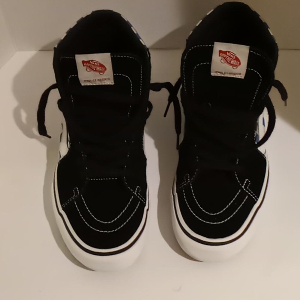 Vans Sk8- HI Checkerboard Skate Shoes
